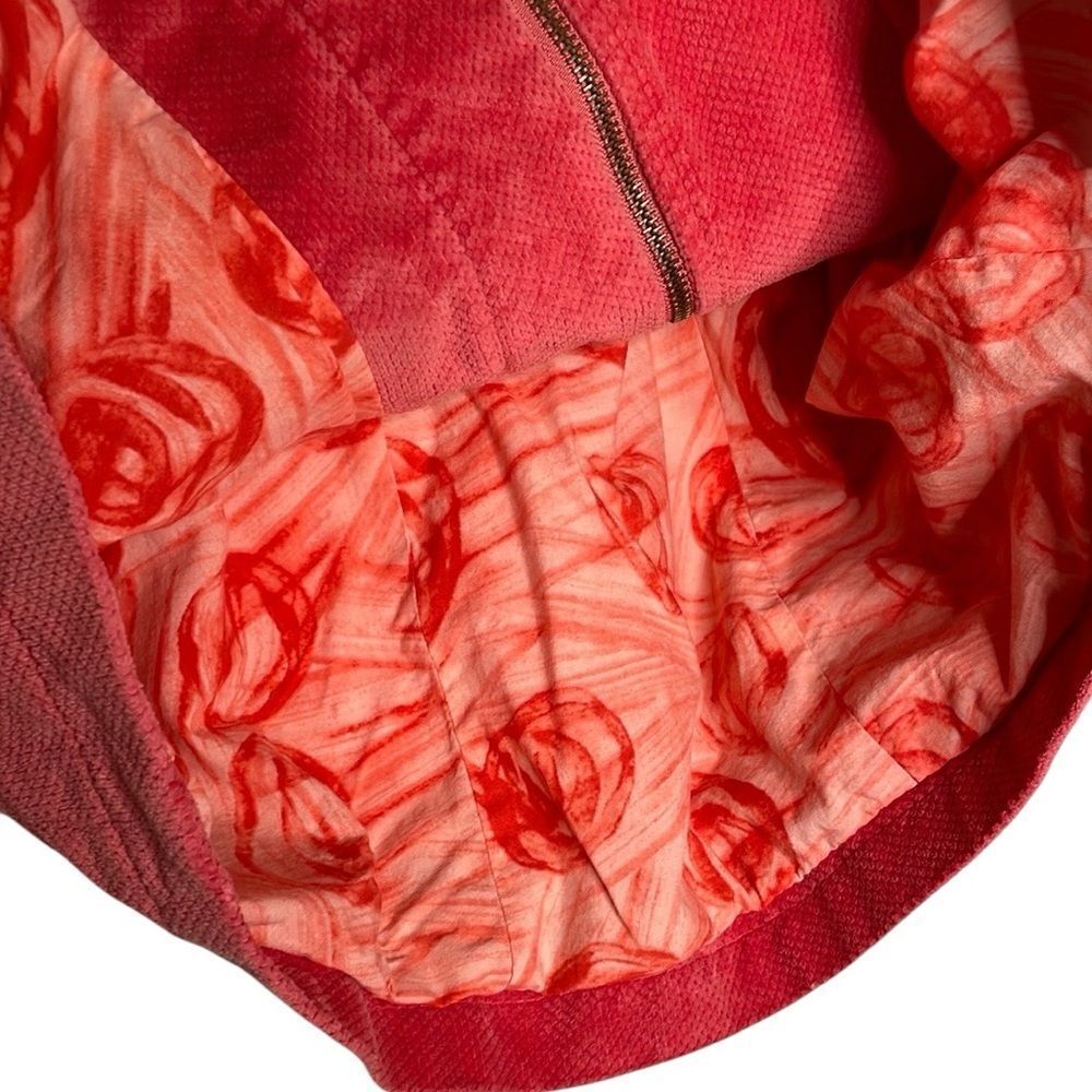 Anthropologie Idra Soft Coral Jacket Unique Corduroy - Picture 6 of 10